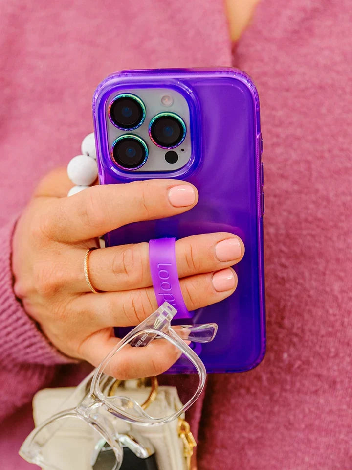 Clear Neon Purple