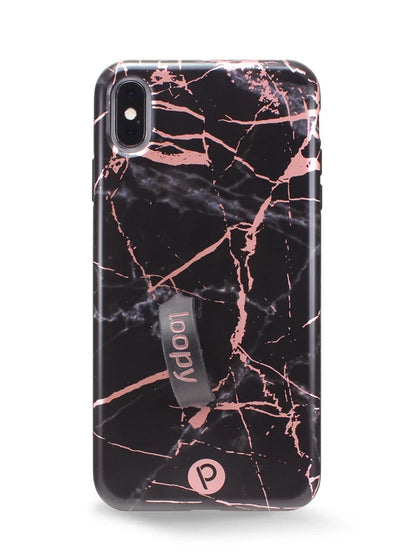 Black Rose Marble Metallic