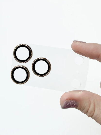 Full Coverage Diamond Cut Camera Tempered Glass