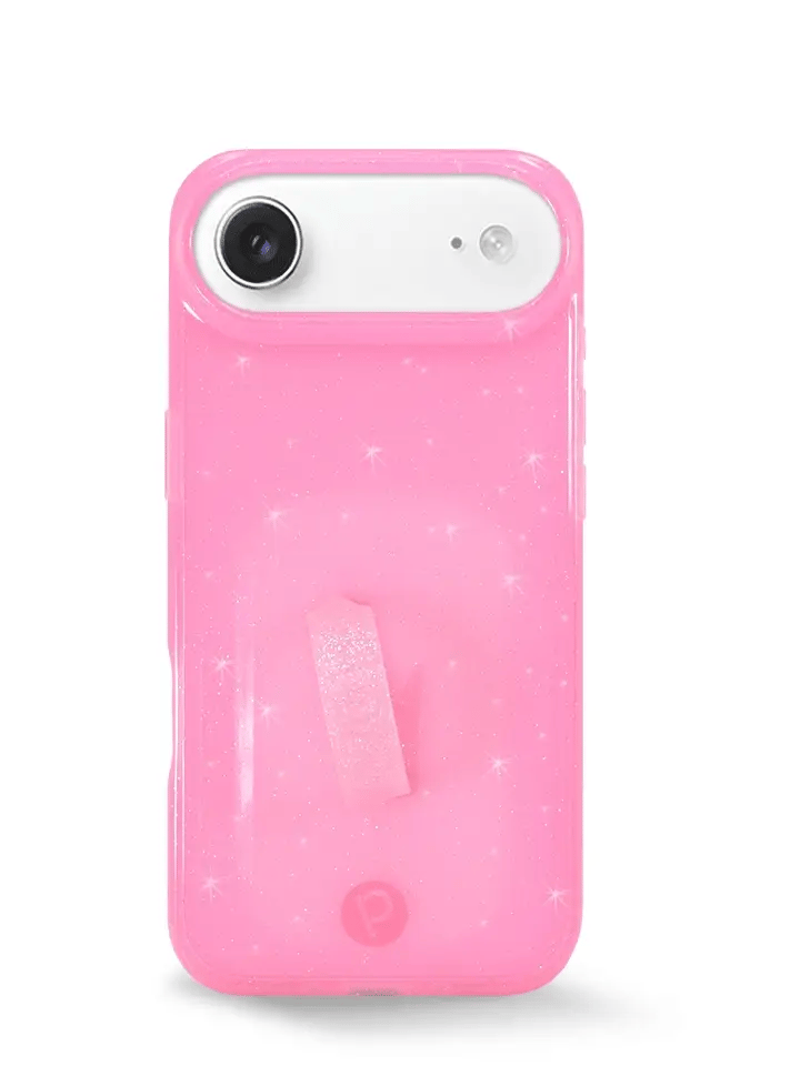 Clear Sparkle Pink