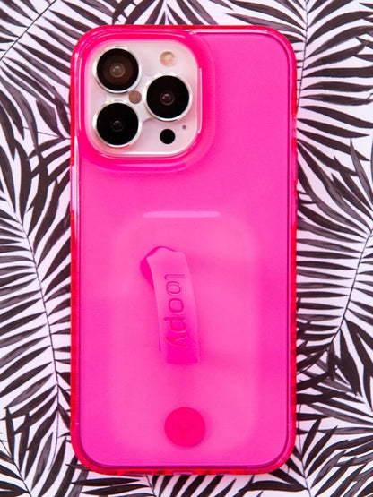 Clear Neon Pink