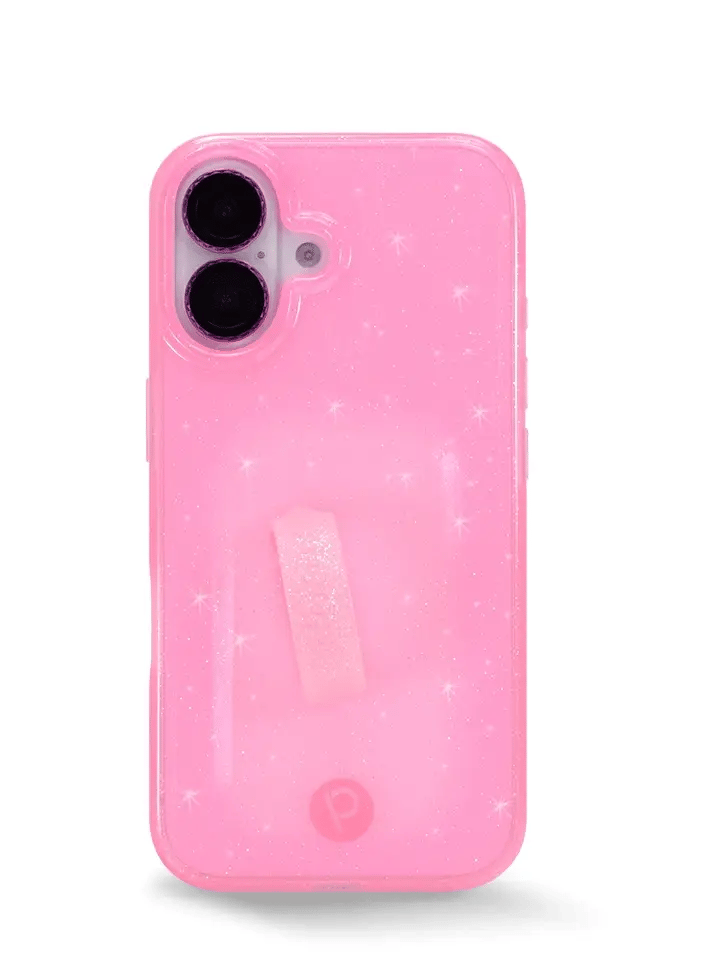 Clear Sparkle Pink